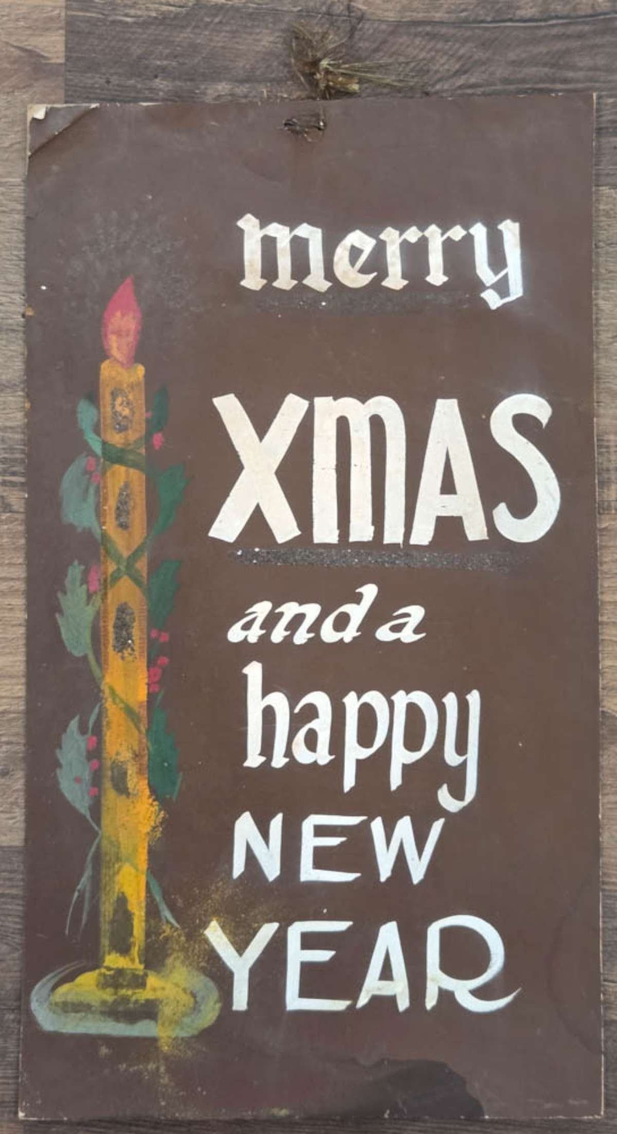 antique General store display Holiday sign (1 of 6)