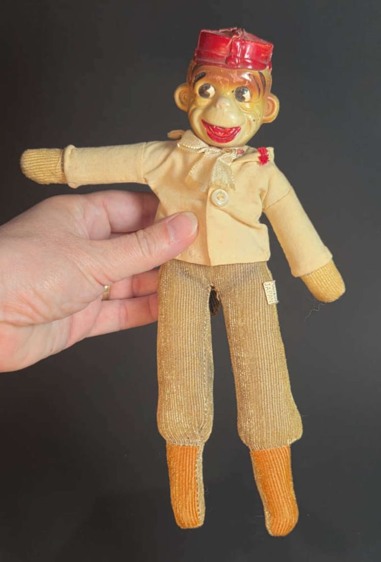 vintage plastic monkey doll - 7
