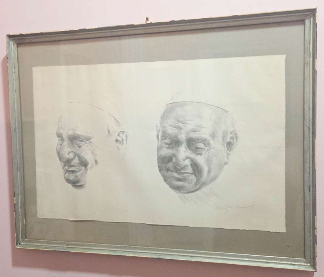 vintage religious illustration drawing of the pope (1 of 7)