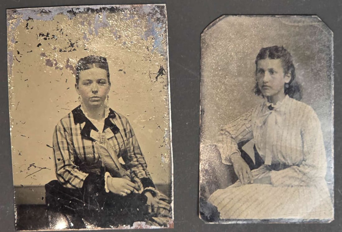 pair antique tintype photographs (1 of 6)