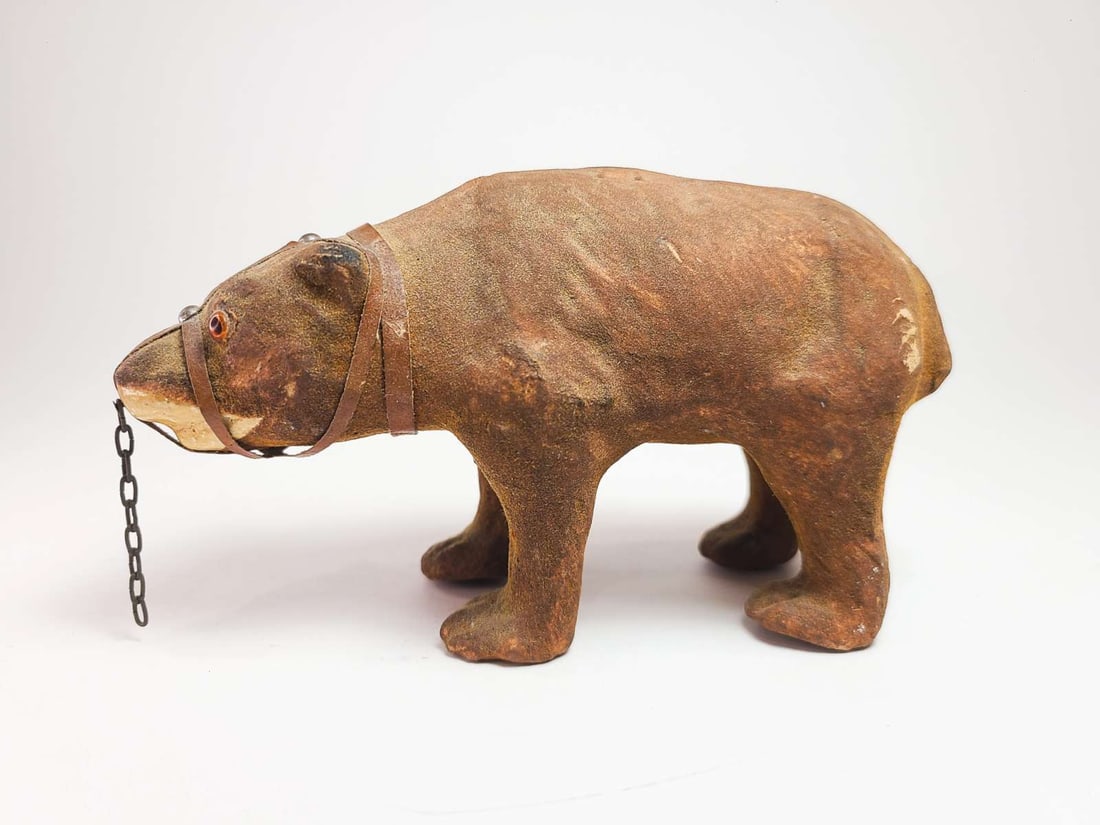 antique composition bear toy - 2