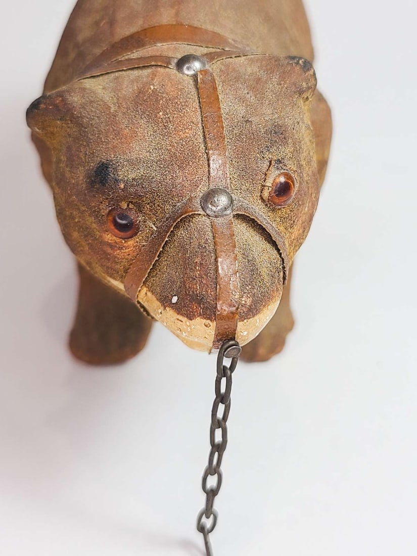 antique composition bear toy - 4