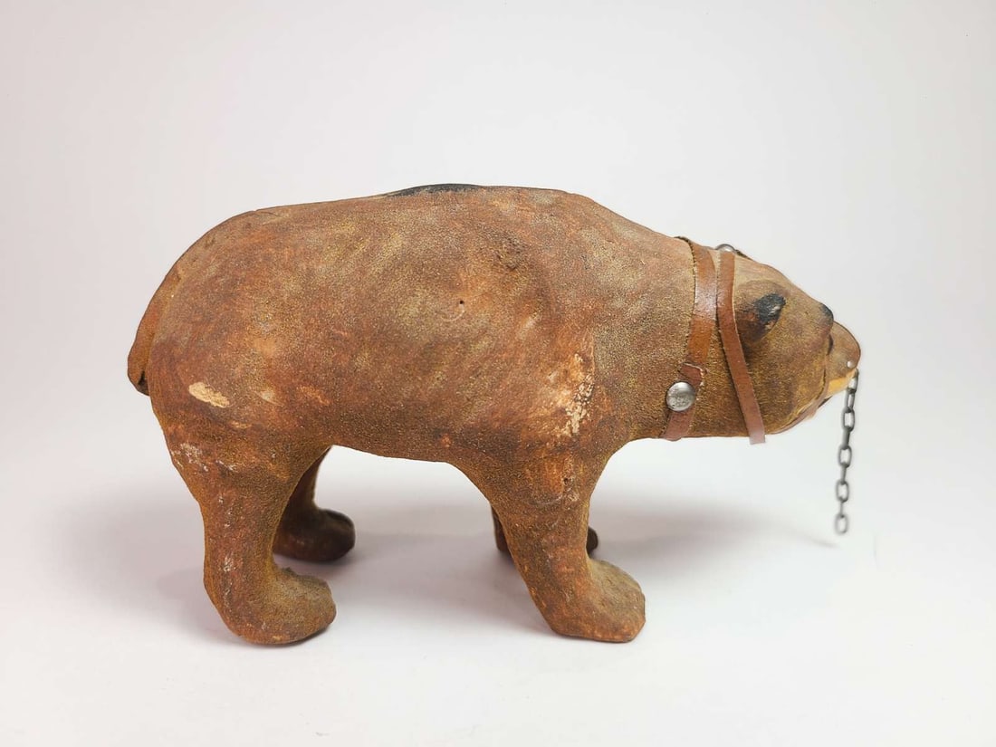 antique composition bear toy - 5