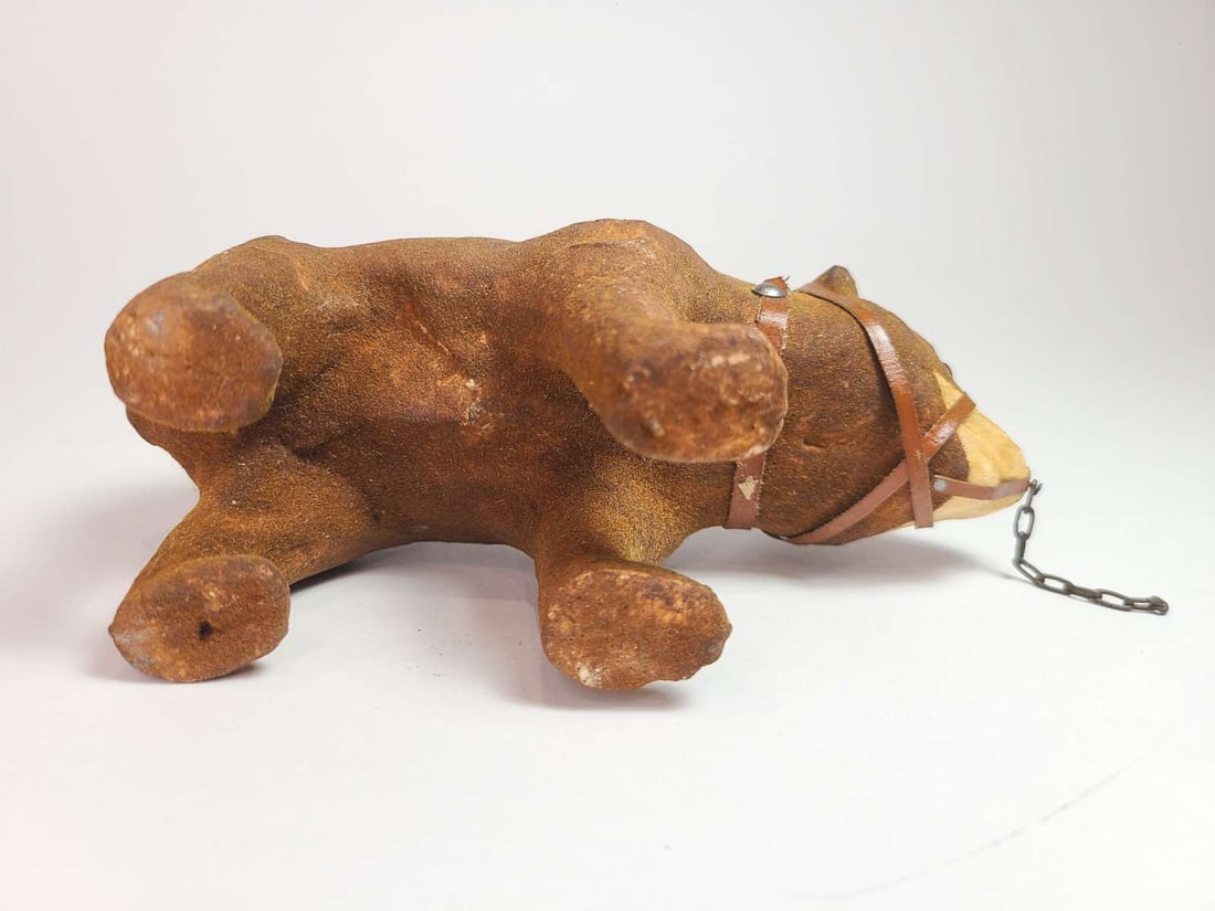 antique composition bear toy - 7