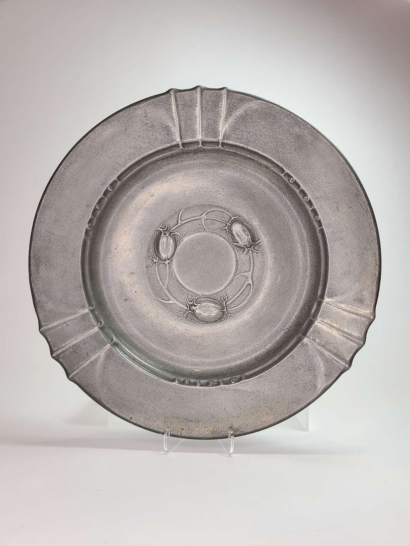 stunning Kayserzinn Art Nouveau charger (1 of 9)