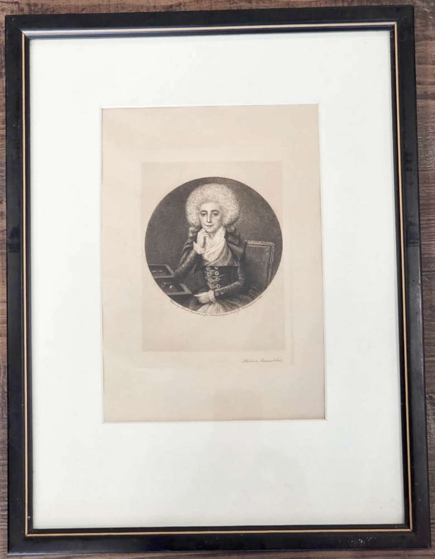 antique engraving prisoner Lafayette (1 of 10)