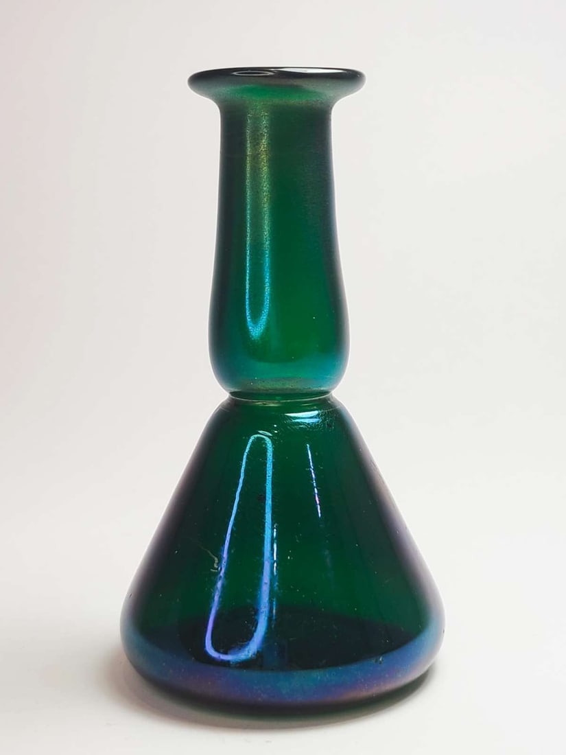 vintage Art Glass iridescent bud vase (1 of 7)