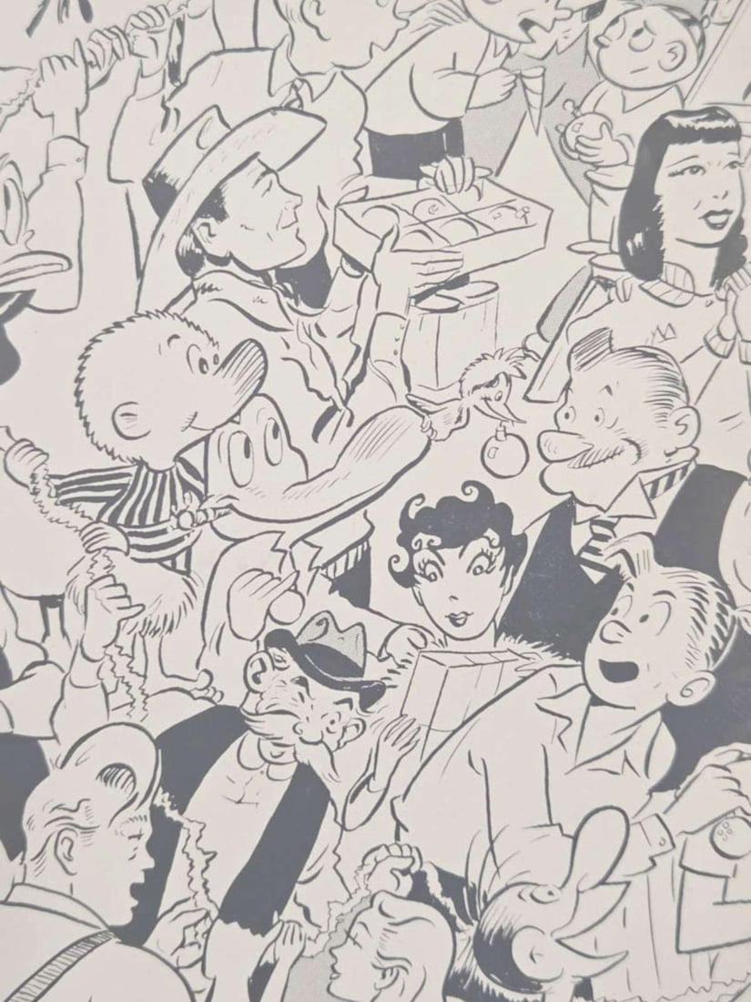 vintage MCM comic proof printed sheet - 5