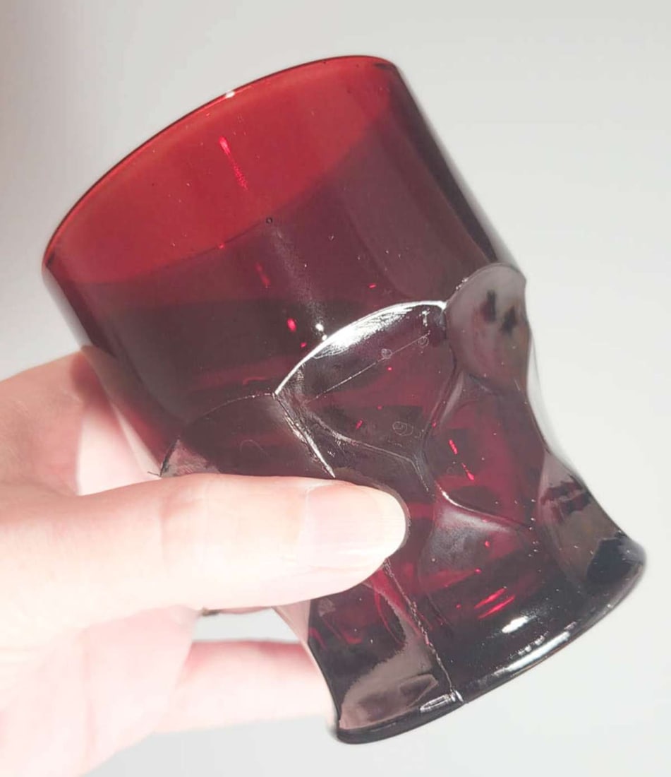 MCM Anchor Hocking Georgian Ruby glassware - 11