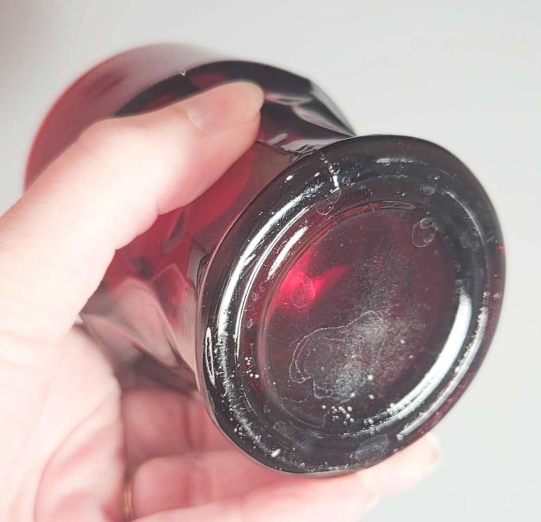 MCM Anchor Hocking Georgian Ruby glassware - 12