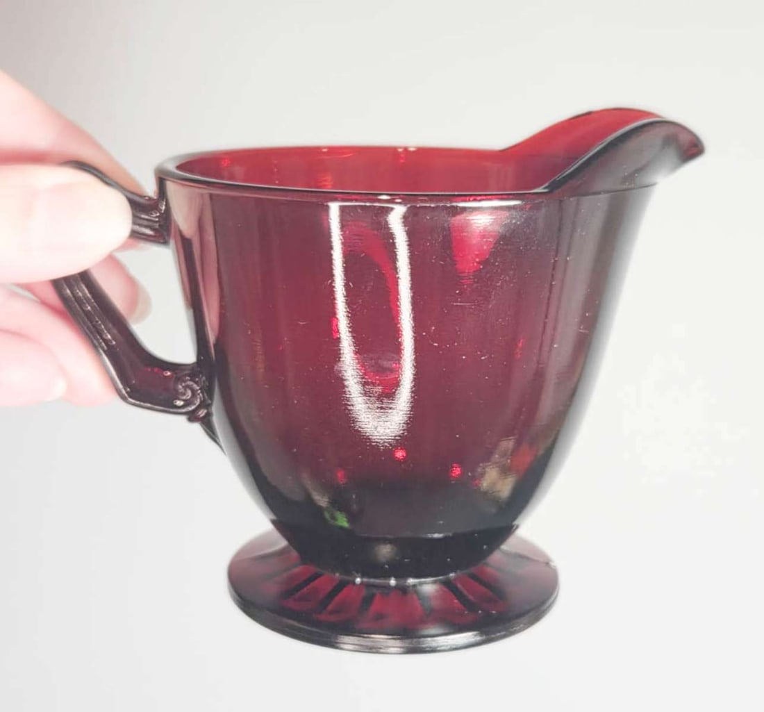 MCM Anchor Hocking Georgian Ruby glassware - 2