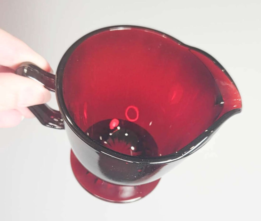 MCM Anchor Hocking Georgian Ruby glassware - 3