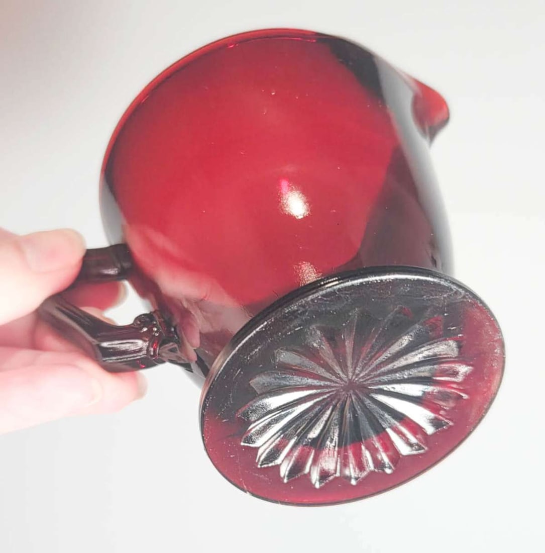MCM Anchor Hocking Georgian Ruby glassware - 4