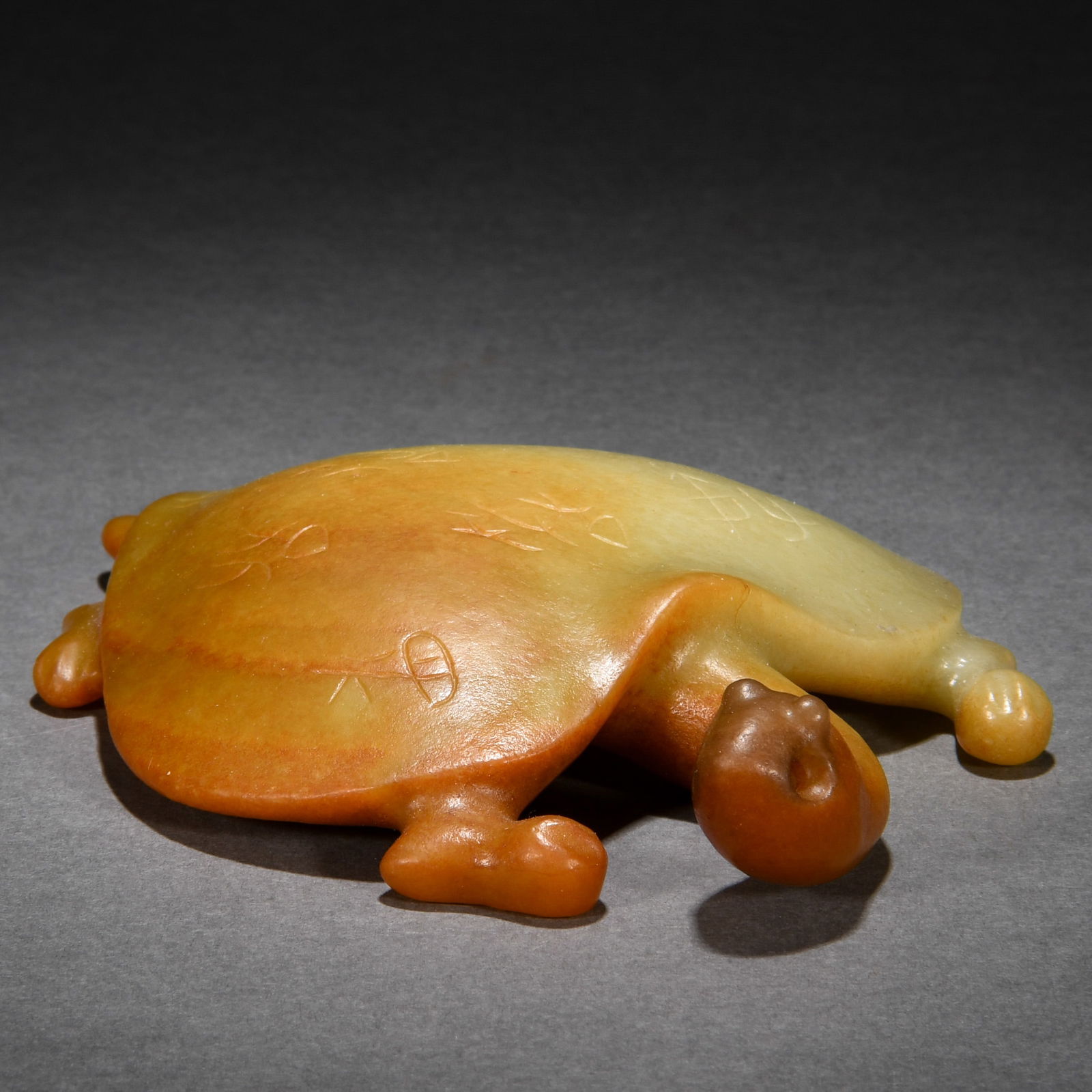 A CHINESE CARVED JADE TORTOISE (1 of 7)