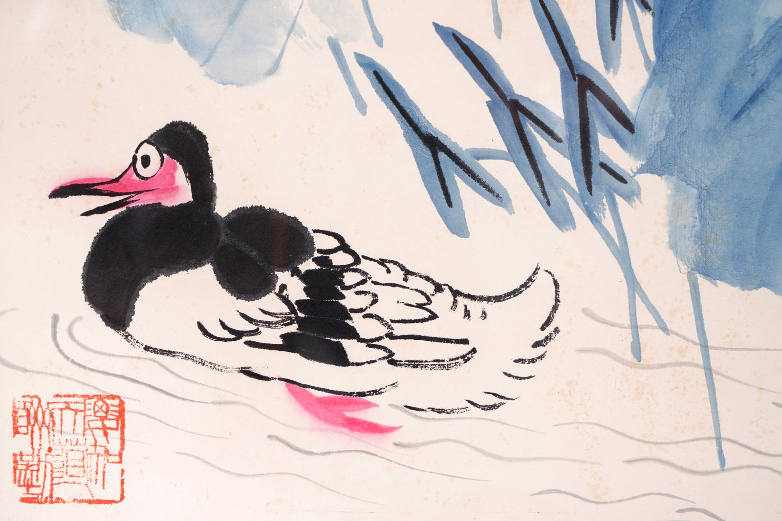 QI BAISHI 齊白石 LOTUS FRAME PAINTING - 6