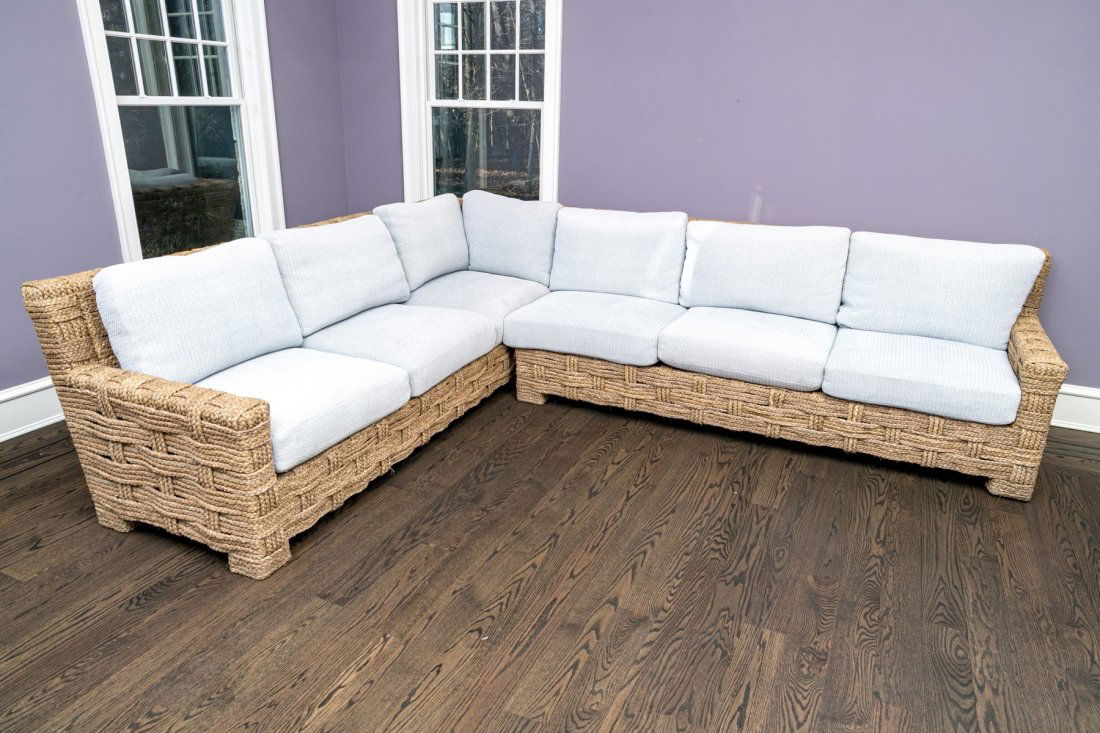 Exquisite Custom John Himmel Handmade Sectional Sofa Outdoor Indoor  - Retail $19,000 (1 of 13)