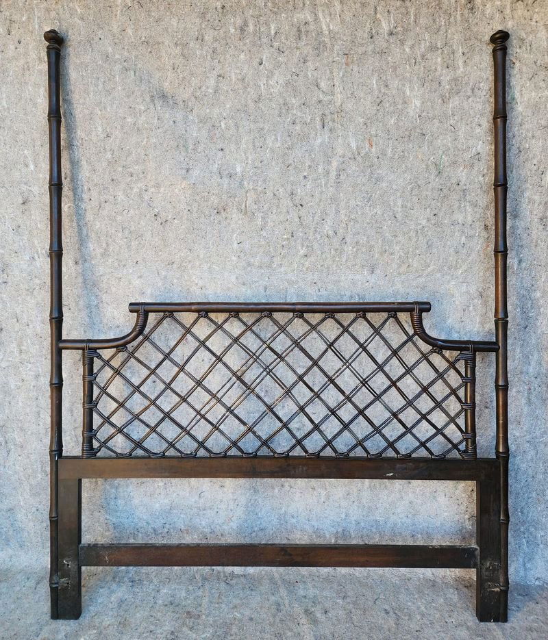 Ficks and Reed Vintage 1960 - 1970s Faux Bamboo Rattan Headboard (1 of 5)