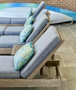 Fabulous Set of Restoration Hardware Outdoor Teak Chaise Lounge Chairs - Purchased for $10K (1 of 7)