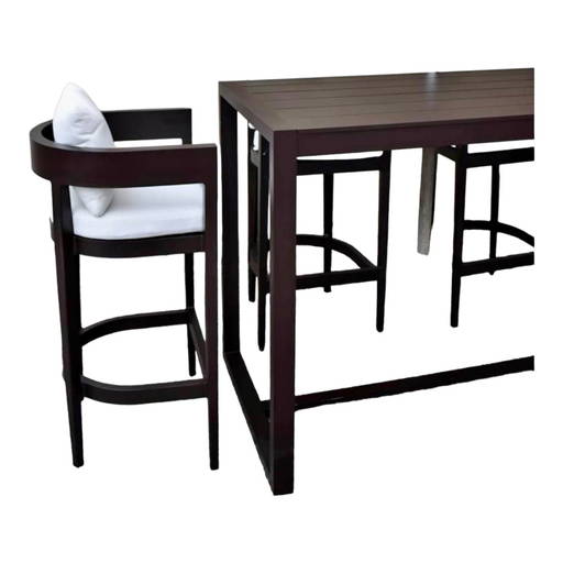 Restoration Hardware Balmain Outdoor Bar Table With Rh Barstools And