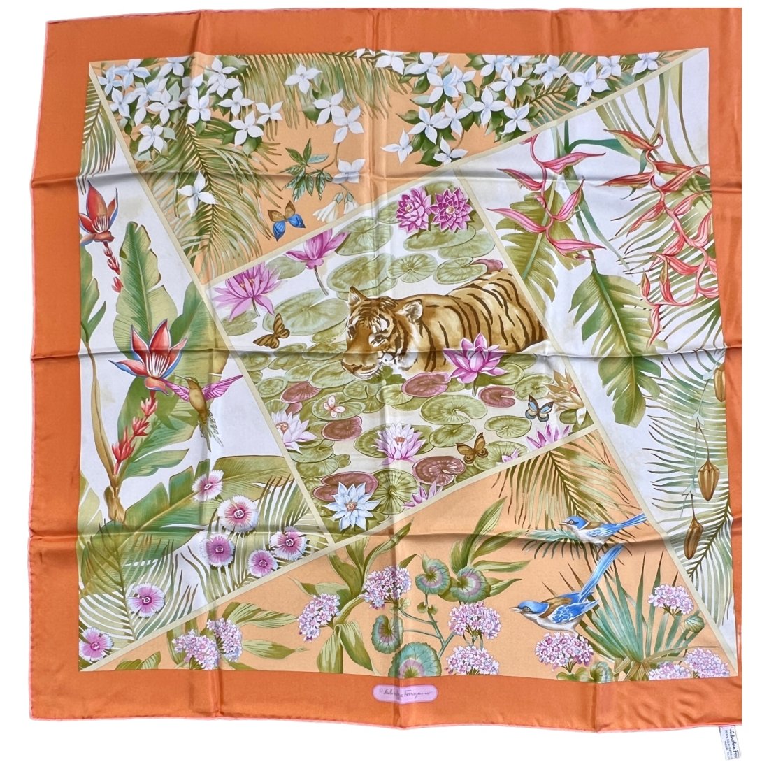 Salvatore Ferragamo Silk Scarf - Brand New: Brand New Ferragamo Silk Scarf . Opened only to take pictures for this post. 34” x 34"