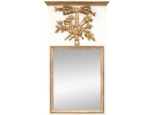 Vintage Hand Carved Gilt Finished Wall Mirror (1 of 9)