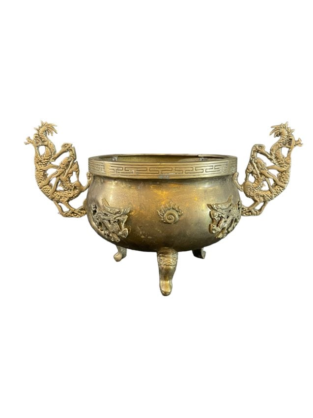 Vintage Asian Brass Incense Burner Pot (1 of 13)