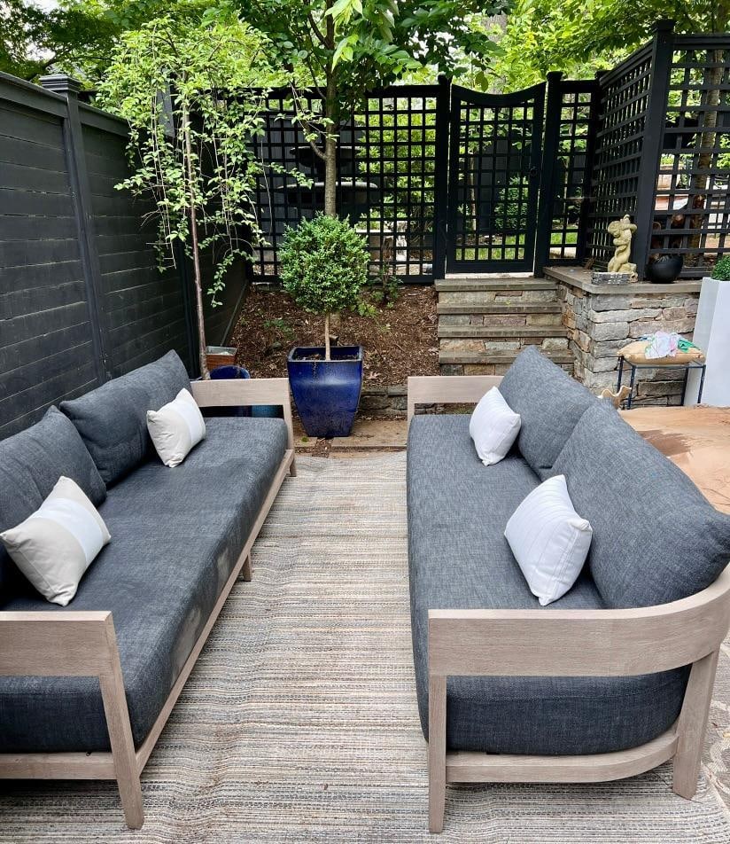 Restoration Hardware Weathered Teak Sofa Frame, 108" Balmain Collection