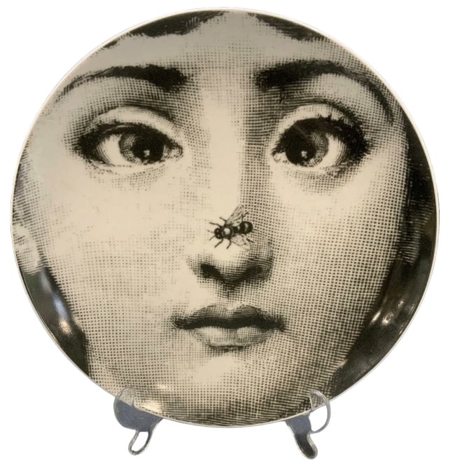 Fornasetti Tema E Variazioni N.334 Silence Porcelain Wall Plate (1 of 1)