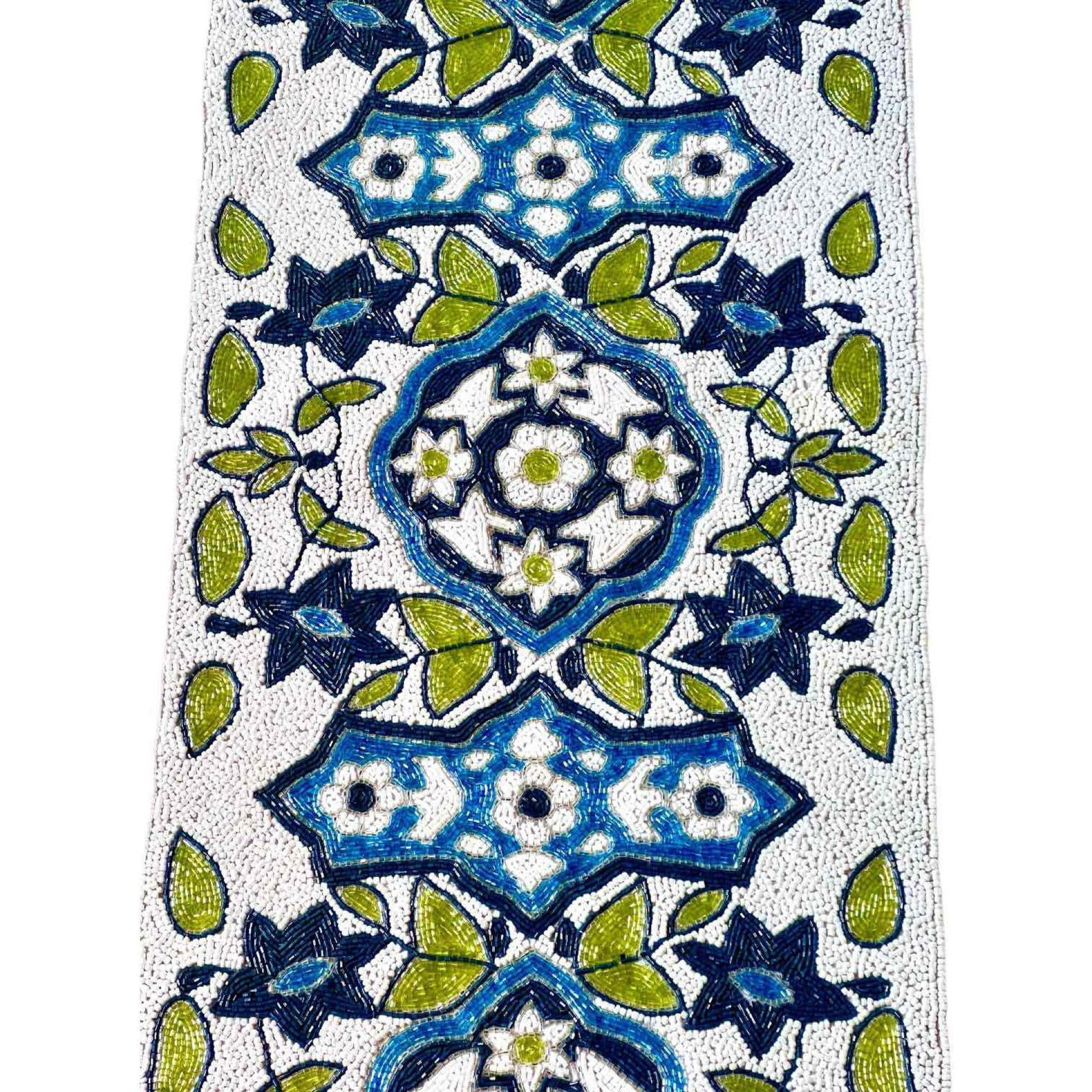 Chic Chinoiserie Motif Beaded Centerpiece Runner (1 of 5)