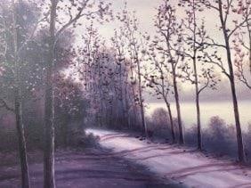 Original Signed Lorenz Griffith "A Quiet Land Purple Monochrome" (1 of 3)