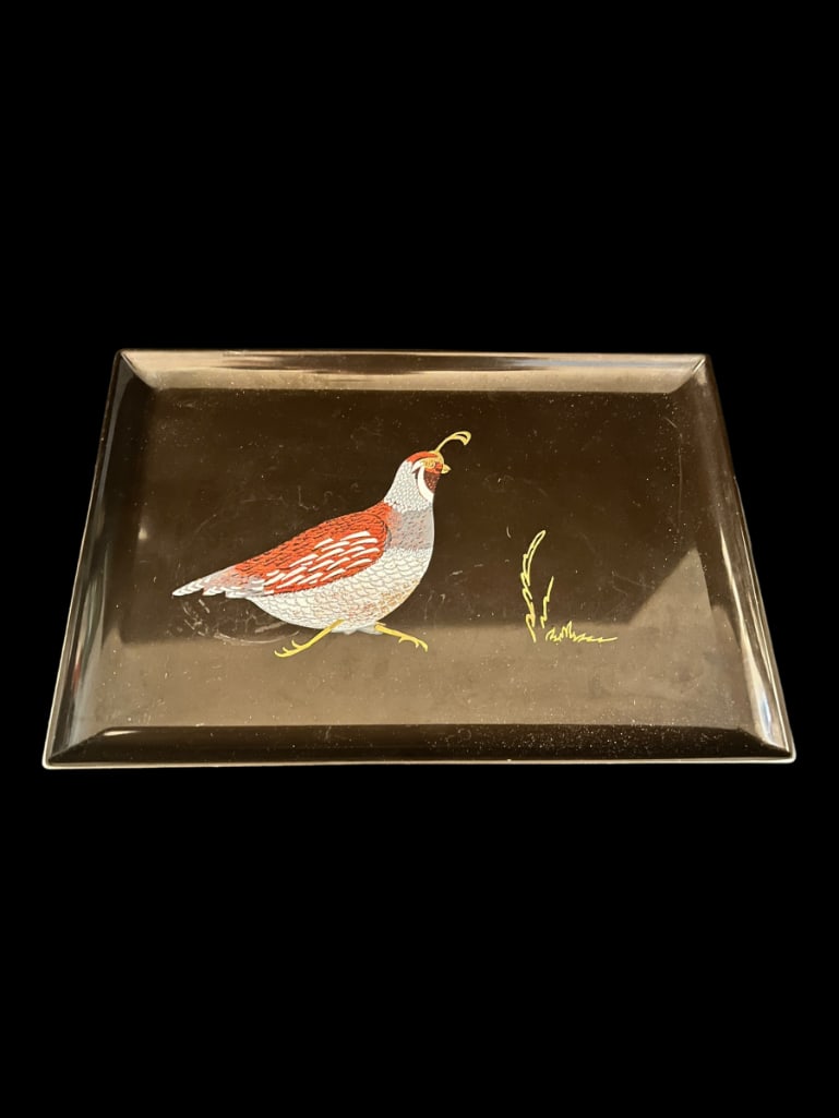 Vintage Couroc Pheasant  Accent Tray (1 of 5)