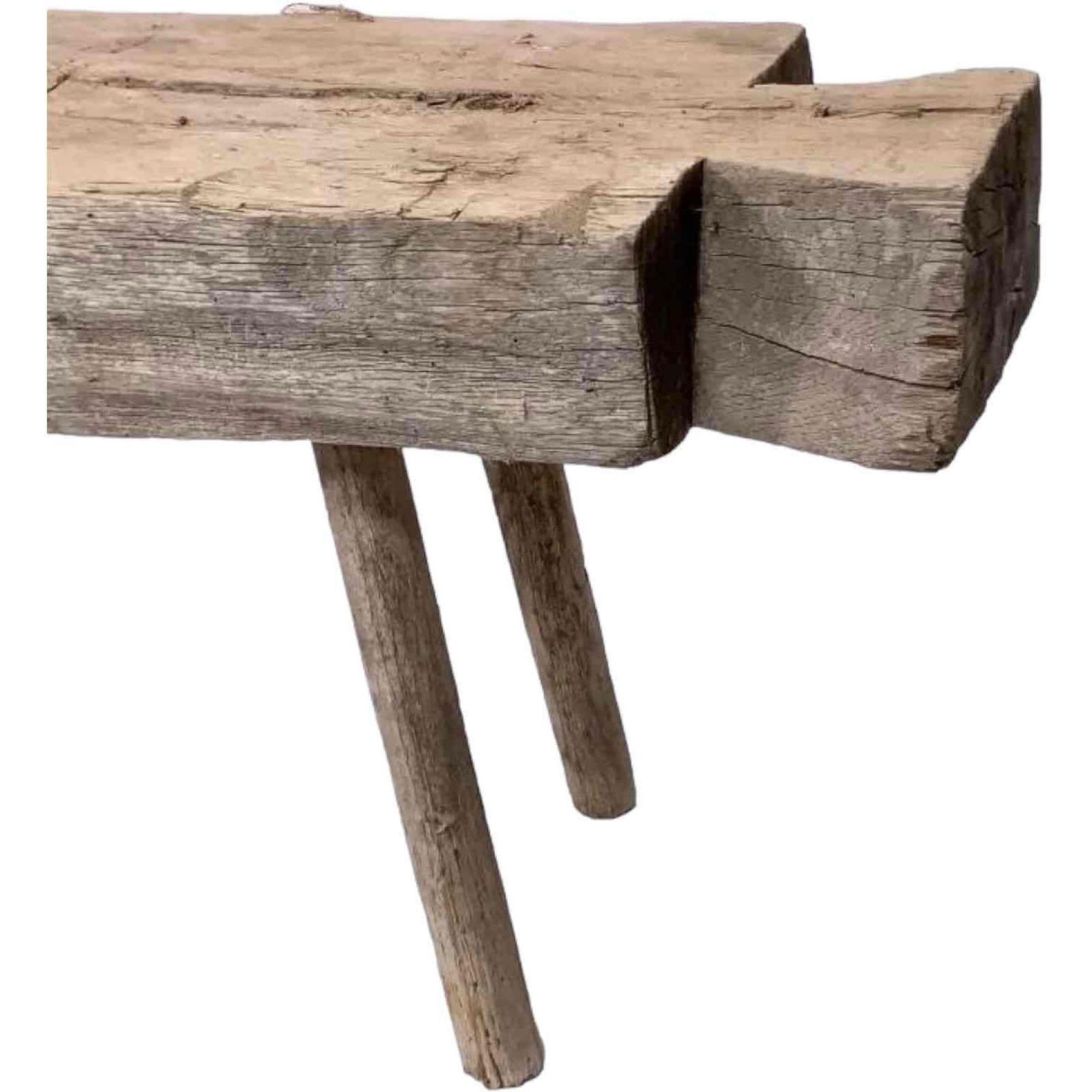 Rustic Handmade Wooden Bench (1 of 5)