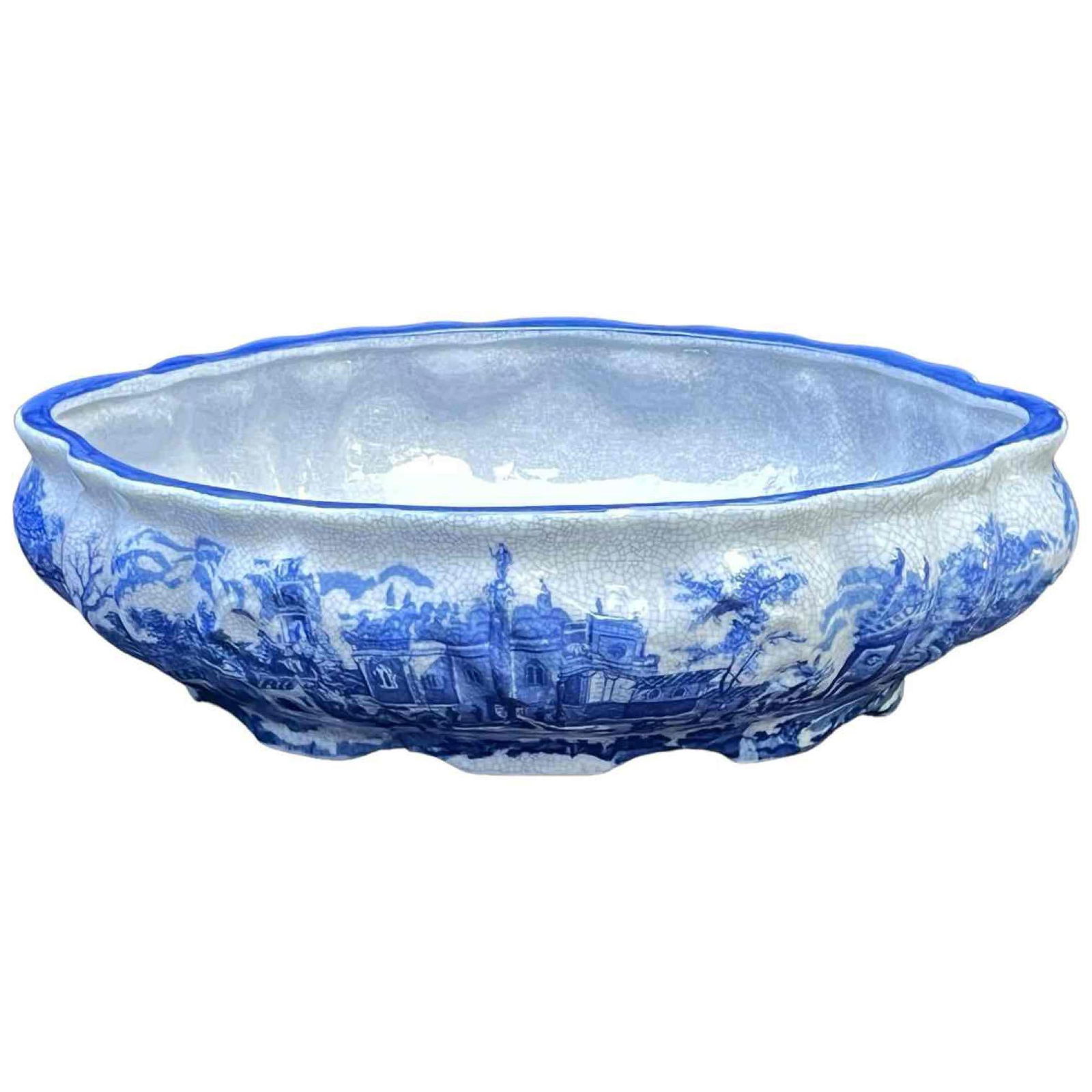 Cobalt Blue and Porcelain Victoria Ware Ironstone Bowl (1 of 20)