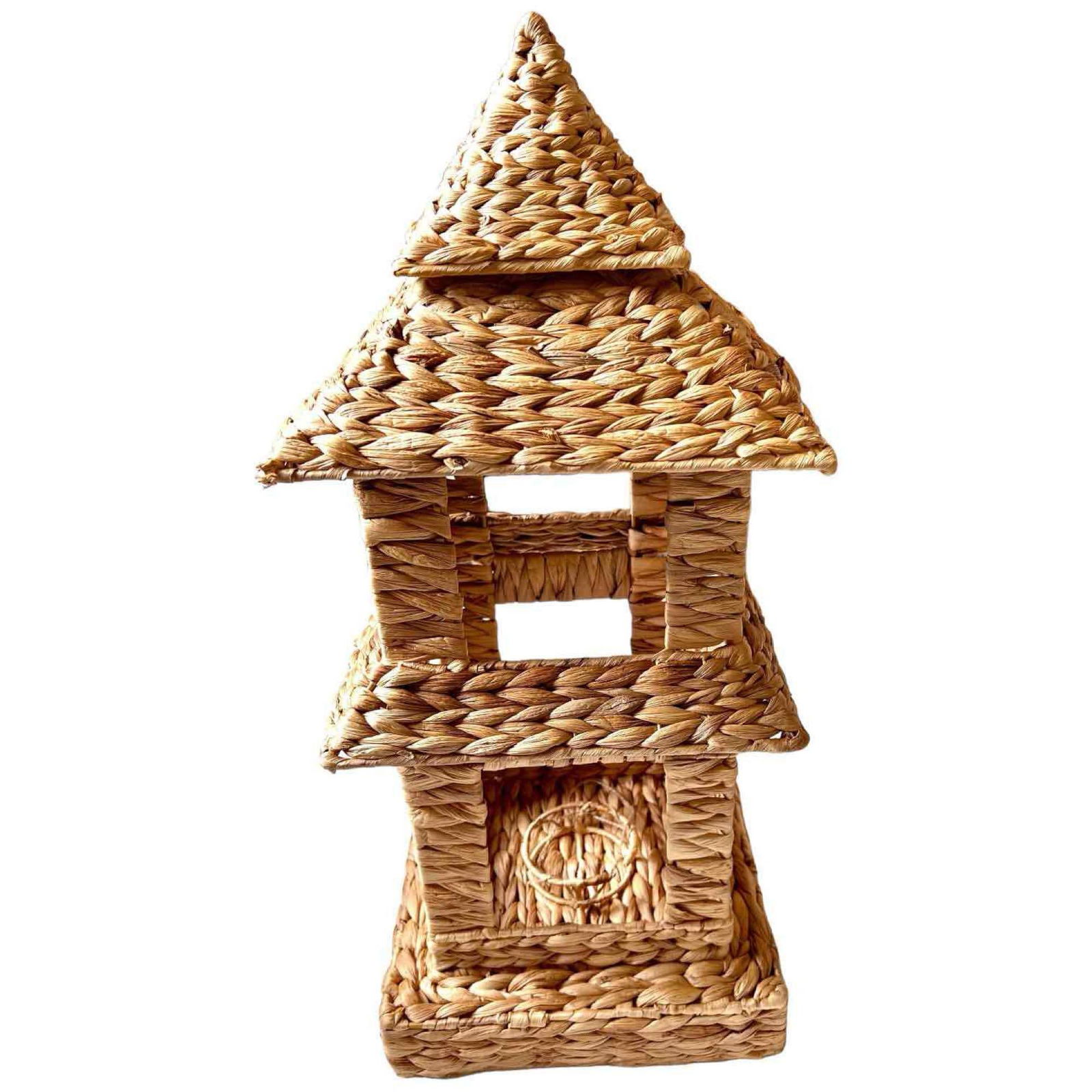 Adorable Large Pagoda Seagrass Decorative Lantern (1 of 7)