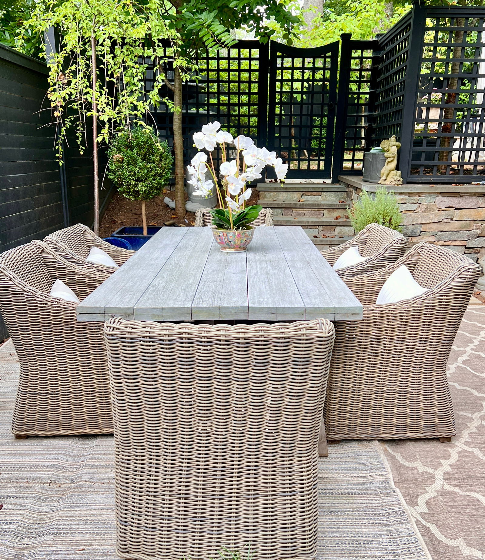 Restoration Hardware Outdoor Dining Chairs, Set of 6 Provence Collection (1 of 7)