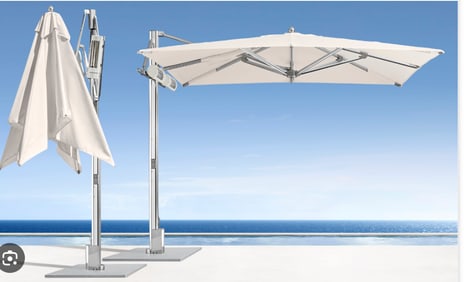 TUUCI Luxury Ocean Master Max Cantilever Umbrella with Tilt, Base, Cover - Purchased for $21,000