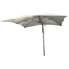 TUUCI Luxury Outdoor Square Umbrella Center Pole with Rolling Wheel Base, Custom Cover