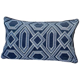 Restoration Hardware Pair of Perennials Outdoor/Indoor Lumbar Accent Pillow Covers, 12 x 18