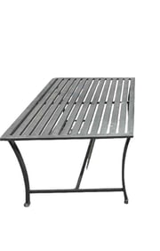 Restoration Hardware Pair of Outdoor Aluminum Coffee Table, Carmel Collection