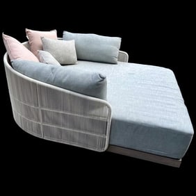 Restoration Hardware Outdoor Double Chaise Lounge, Havana Collection