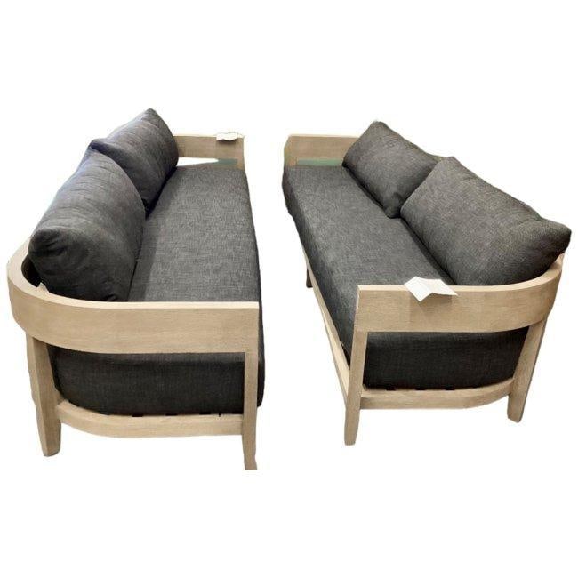 Restoration Hardware Weathered Teak Sofa, 108"  Balmain Collection, Retail $6000 (1 of 15)