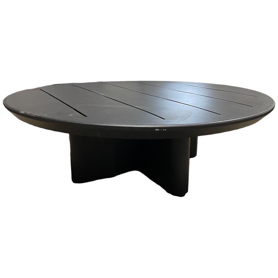 Restoration Hardware Outdoor Round Coffee Table Aluminum Balmain Collection (1 of 4)