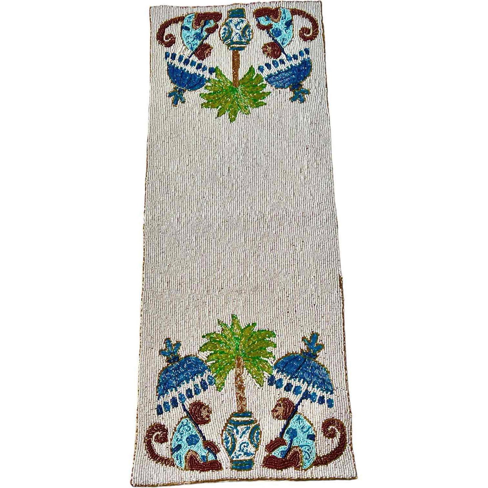 Fantastic Chinoiserie Motif Beaded Centerpiece Runner (1 of 7)