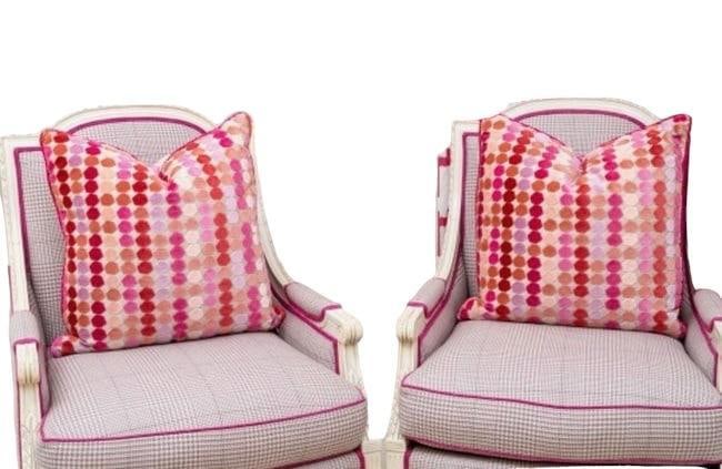 Pair Of Fabulous High Quality Custom Pink Accent Throw Pillows (1 of 5)