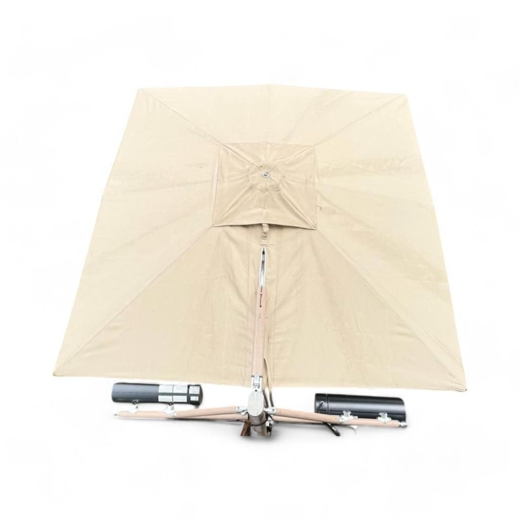 Restoration Hardware Tucci Ocean Master Cantilever Umbrella  Heater & LED, Retail $15,000 (1 of 2)