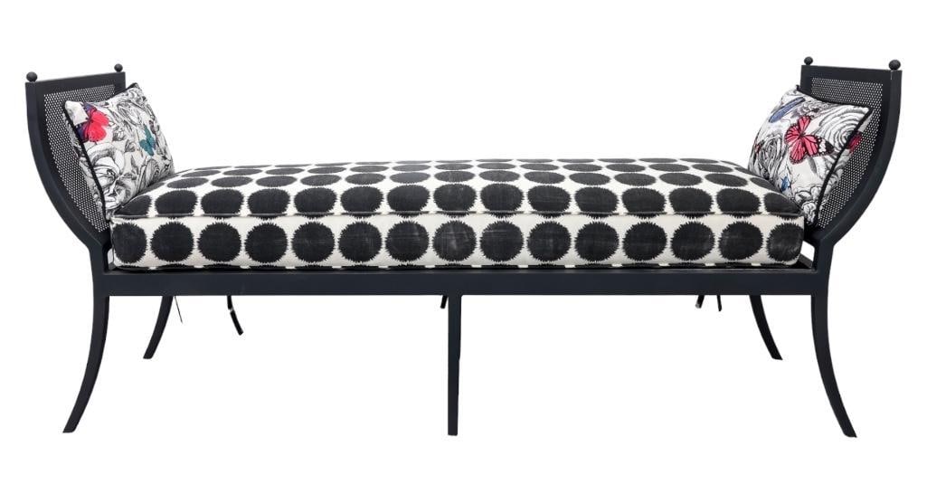 Lane Venture Aluminum Outdoor Daybed Bench with Custom Sunbrella Cushion (1 of 4)