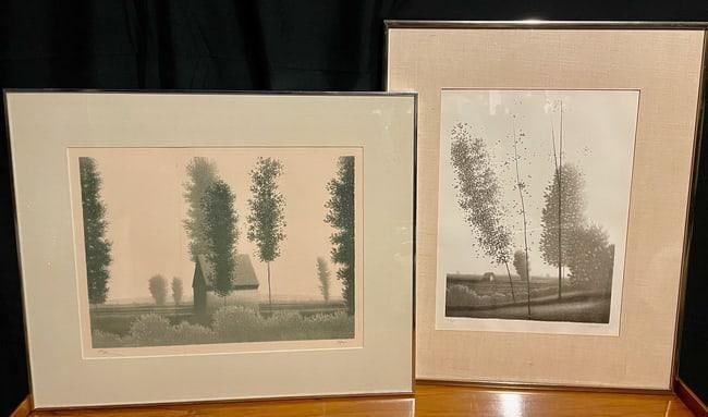 Pair of Robert Kipness Pencil Signed and Numbered Lithographs (1 of 11)