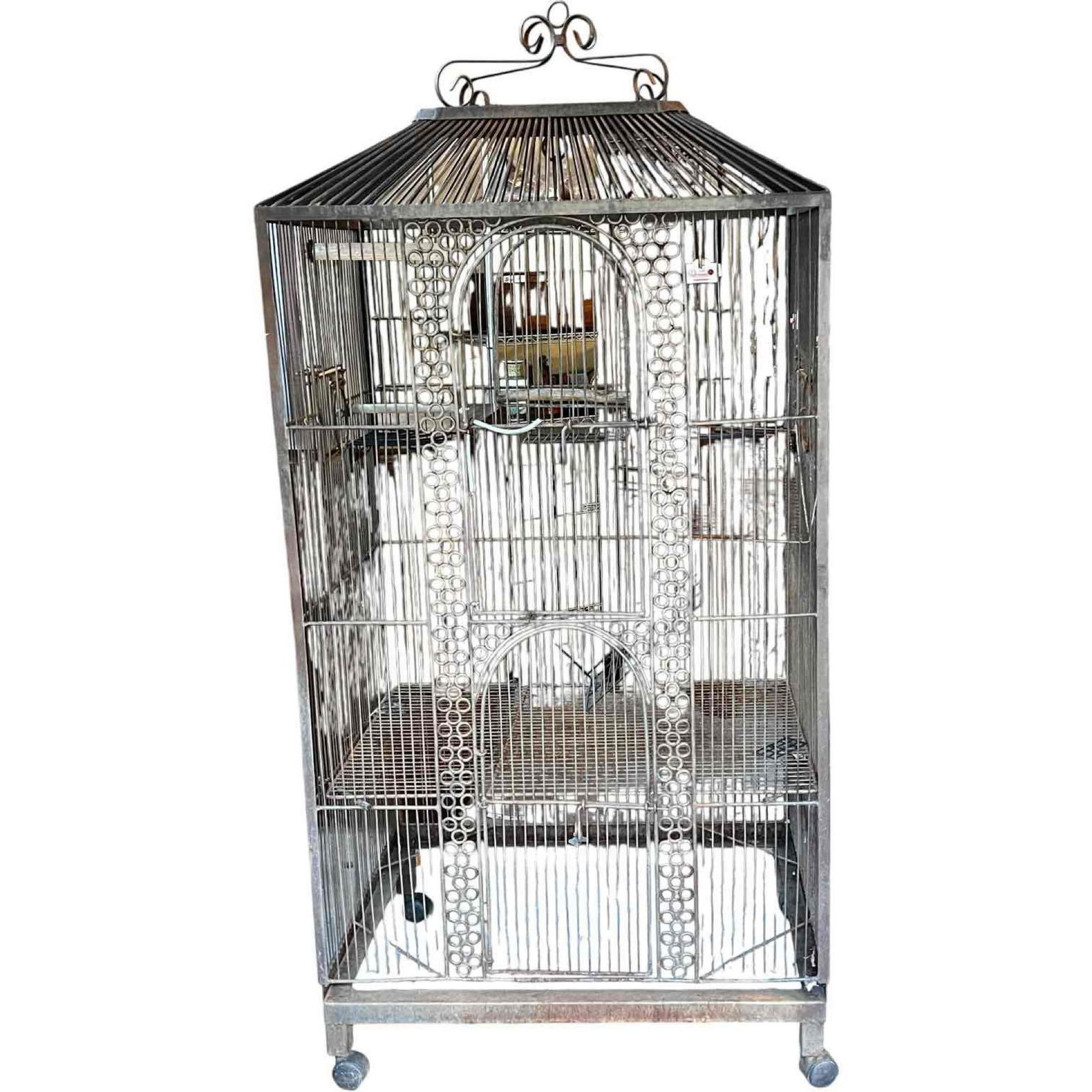 Awesome Vintage Bird Cage - Great Lawn Ornamental Structure, Architectural Salvage (1 of 12)