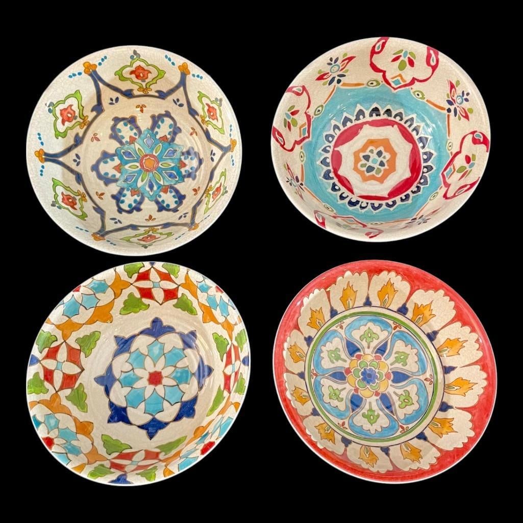 Williams Sonoma Melamine Bowls Dinnerware, Set of 4, Turkish Iznik Pattern Collection (1 of 10)