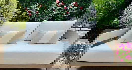 Restoration Hardware Pair of Perennials Outdoor/Indoor Lumbar Accent Pillow Covers, 12 x 18